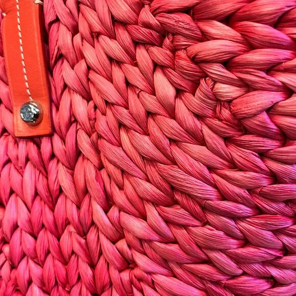 Francesco Biasia pink wicker leather handbag - Picture 11 of 11